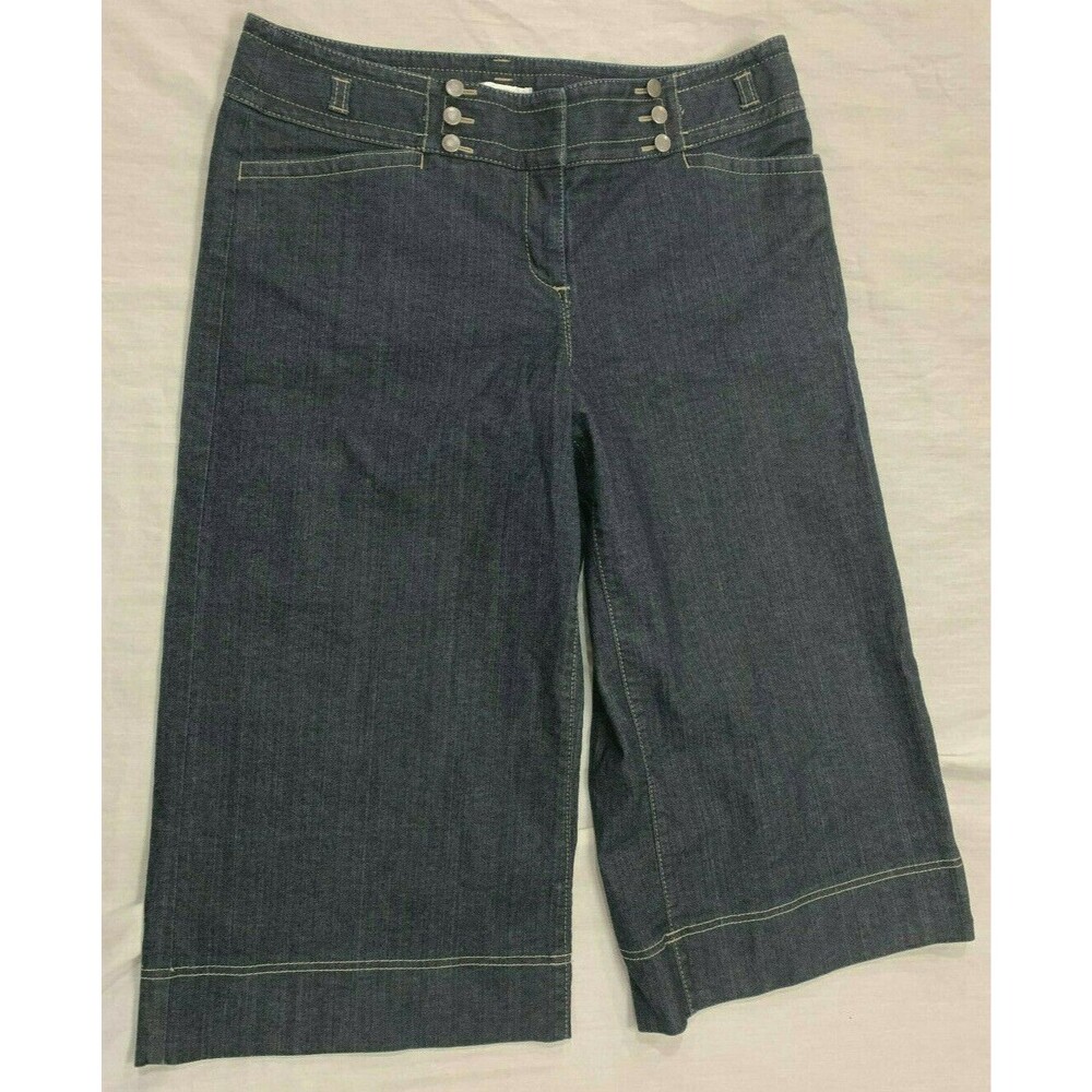ANN TAYLOR LOFT WOMENS JEANS CAPRIS PANTS WAIST 35 IN.